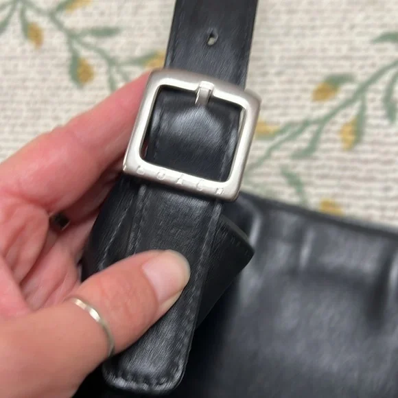 Vintage Coach MSD 9406 Genuine Leather Black Slim Shoulder Bag pristine - Picture 5 of 12